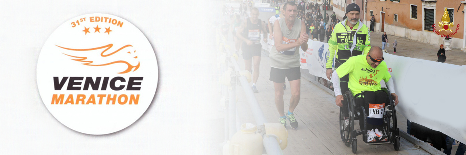 Venezia, i Vigili del Fuoco assistono gli atleti disabili per una maratona senza barriere