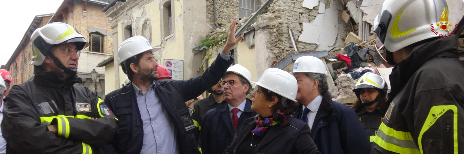 Visita del Ministro Franceschini nelle zone colpite dal sisma