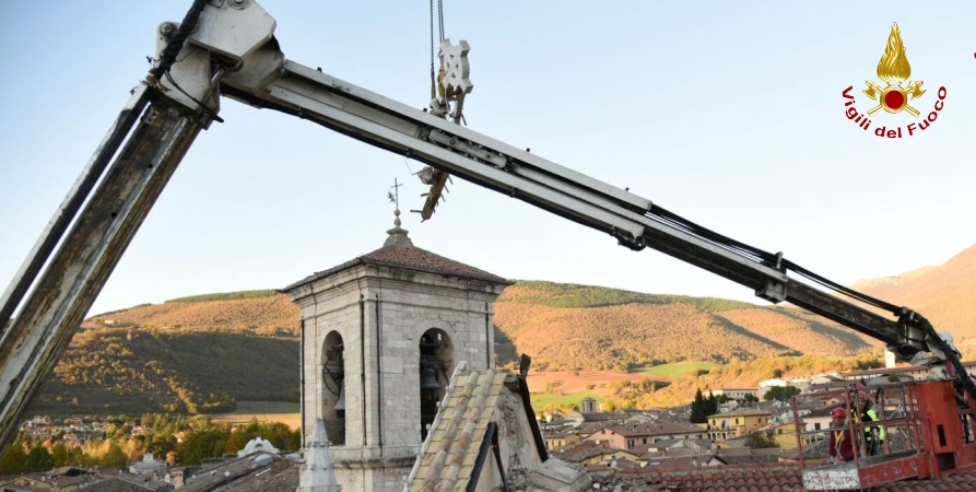 Perugia, attività dei Vigili del Fuoco dell'Umbria a seguito dei recenti eventi sismici