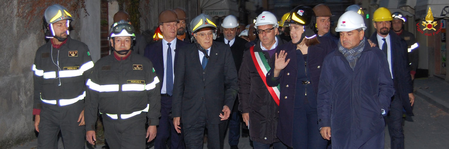 Il Presidente della Repubblica, Sergio Mattarella ha visitato le zone colpite dal terremoto