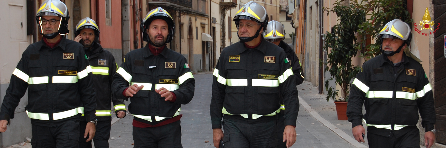 Il Capo del Corpo Nazionale dei Vigili del Fuoco si è recato sulle zone terremotate