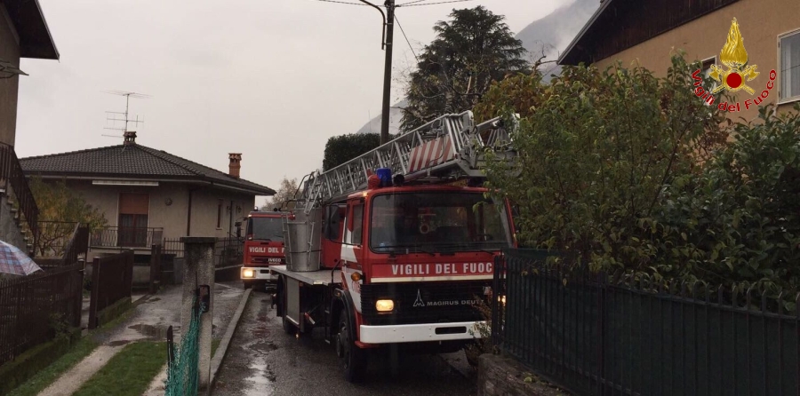 Varese, incendio in un'abitazione nel comune di Cittiglio