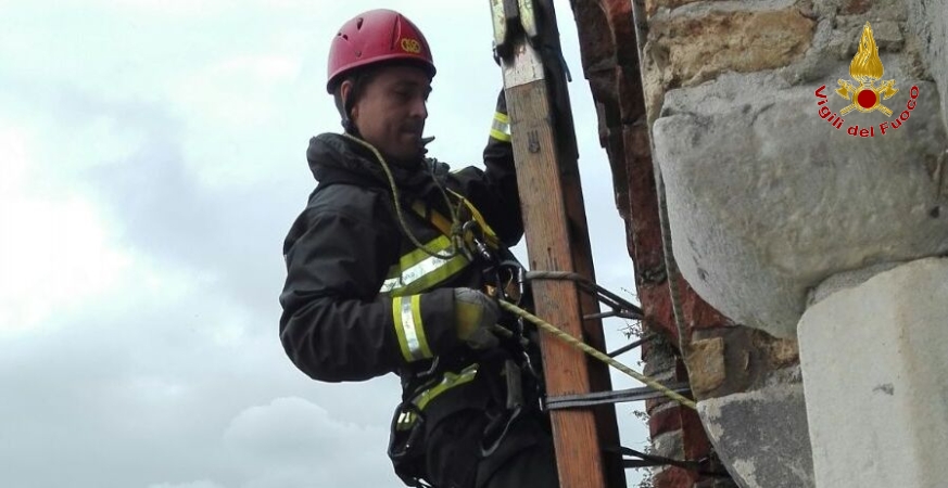 Ferrara, intervento tecnico presso l'Abbazia di Pomposa