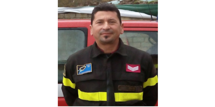 Vigile del fuoco coordinatore Ottavio Daniello Trerotoli