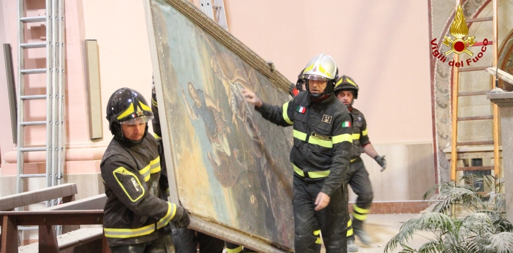 Macerata, recuperate le opere d'arte nella chiesa di San Francesco nel comune di San Ginesio