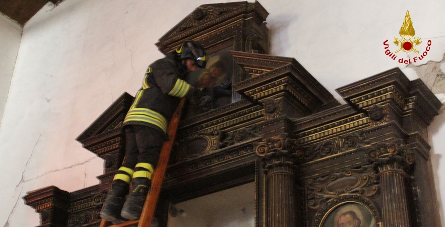 Ascoli Piceno, recuperata la "Bandiera Turca" dalla chiesa di S. Agata a Spelonga
