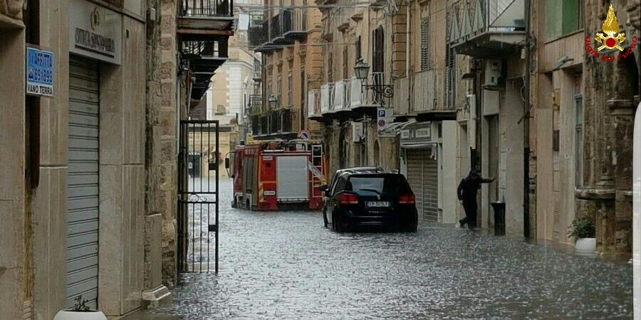 Agrigento, forte nubifragio si abbatte sulla provincia