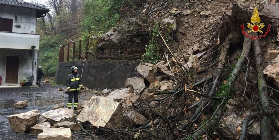 Varese, movimento franoso nel comune di Cadegliano Viconago
