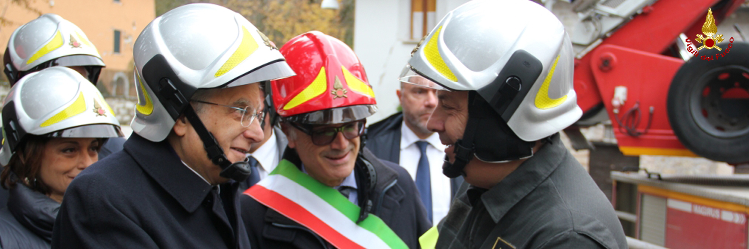 Il Presidente Mattarella in visita ad Ussita