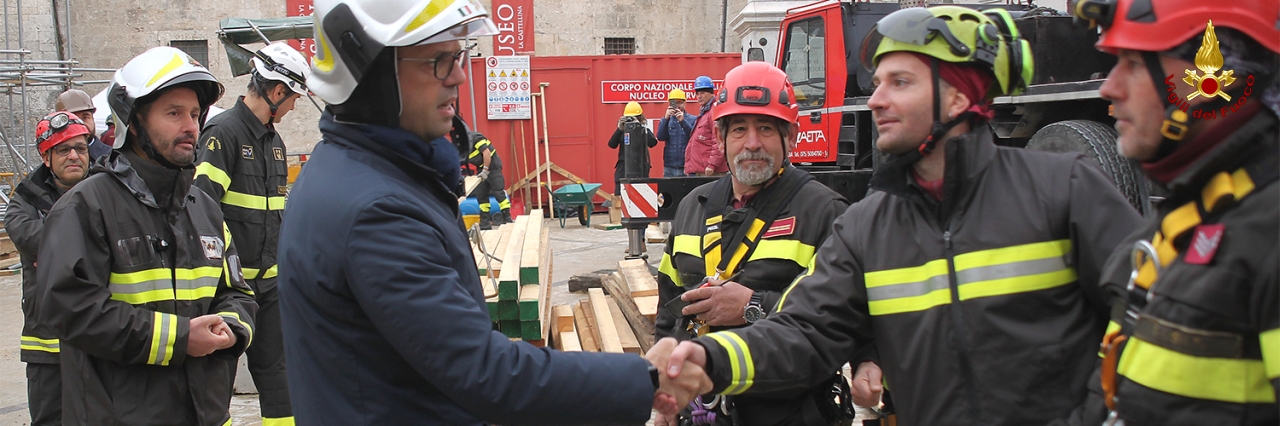 Il Ministro dell'Interno Alfano visita Norcia