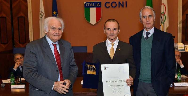 Roma, il dott. Andrea Vivian premiato ai Concorsi Letterari, Sportivi e Giornalistici CONI-USSI.