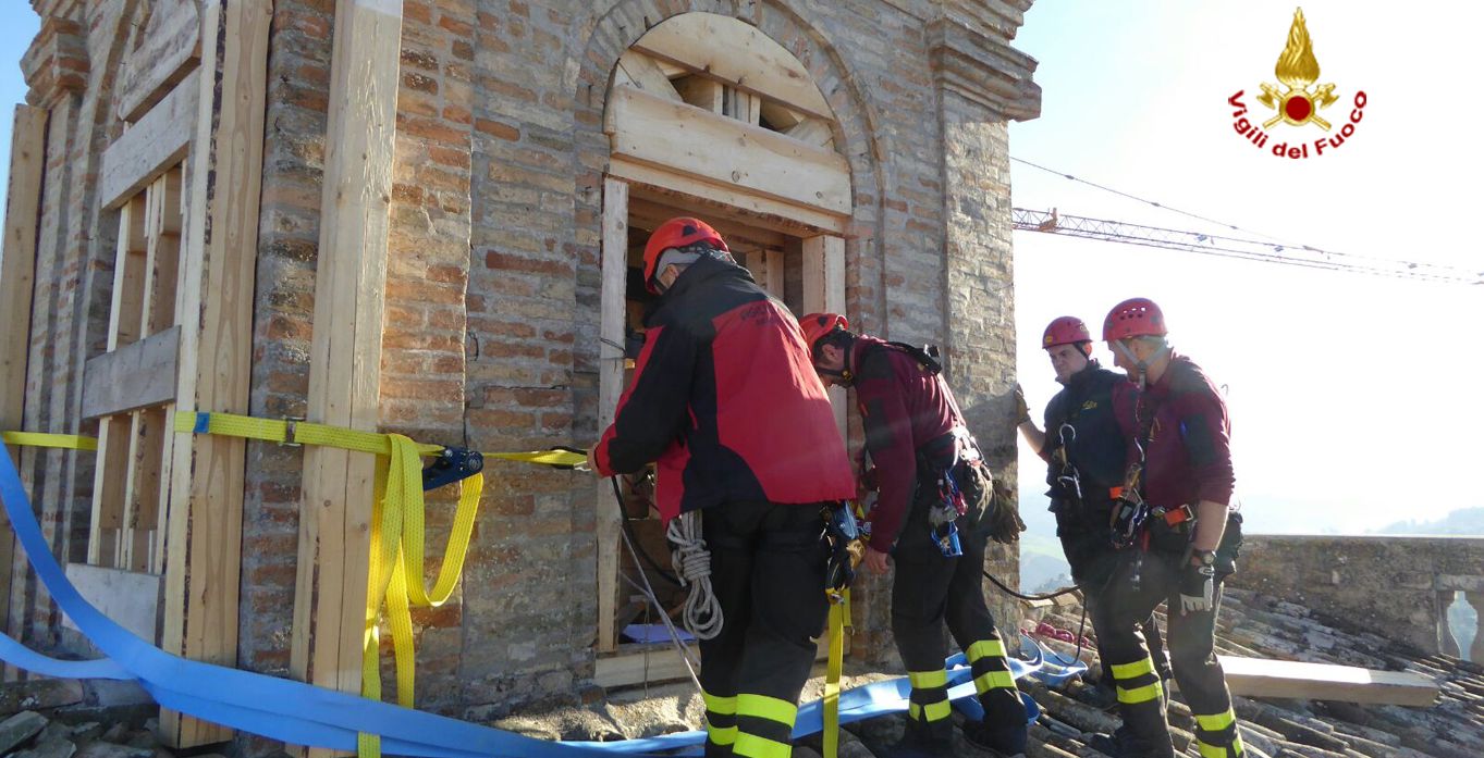 Ascoli Piceno, messa in sicurezza del campanile nel comune di Grottazzolina