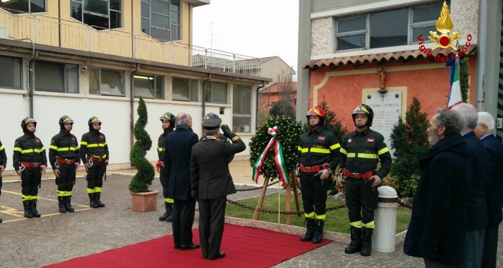 Verona, festeggiamenti in onore di Santa Barbara, patrona dei Vigili del fuoco