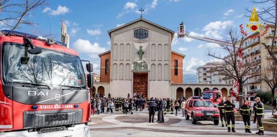 Cosenza, festeggiamenti in onore di Santa Barbara patrona dei Vigili del fuoco