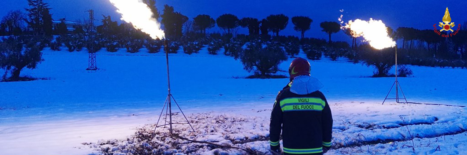 Teramo, intensa attività di soccorso per emergenza neve e sisma