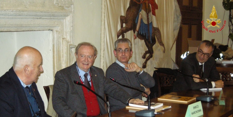 Terni, presentato il libro "I pompieri e la memoria" nella sala consiliare del comune di Calvi dell'Umbria