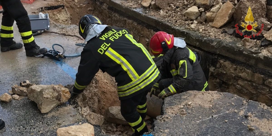Ragusa, fuga di gas per rottura tubazione del metano
