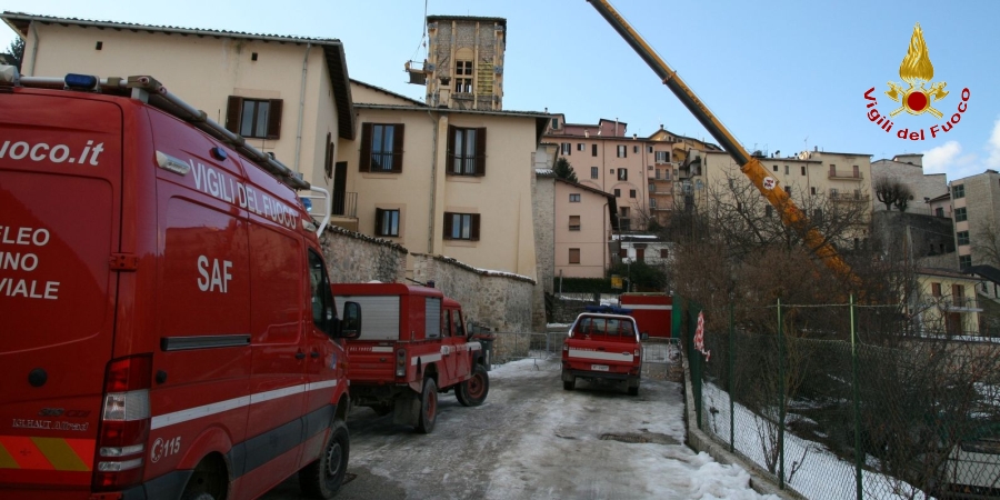 Perugia, messa in sicurezza del campanile della chiesa di Sant'Antonio Abate a Cascia
