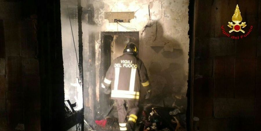 Padova, incendio appartamento nel centro storico
