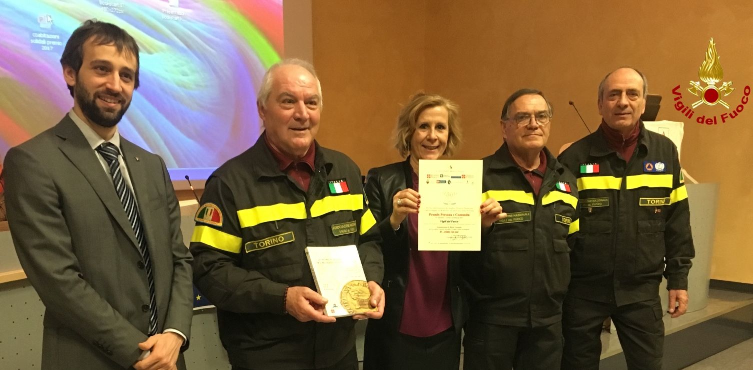 Torino, conferito ai Vigili del fuoco il Premio Persona e Comunità "Segnalazione di buon esempio"