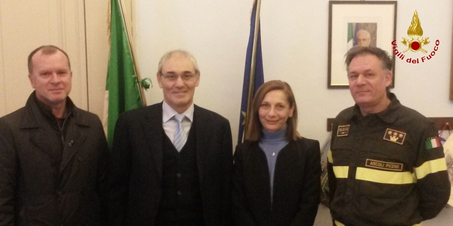 Ascoli Piceno-Fermo, Il Direttore regionale dei Vigili del fuoco in visita al Prefetto
