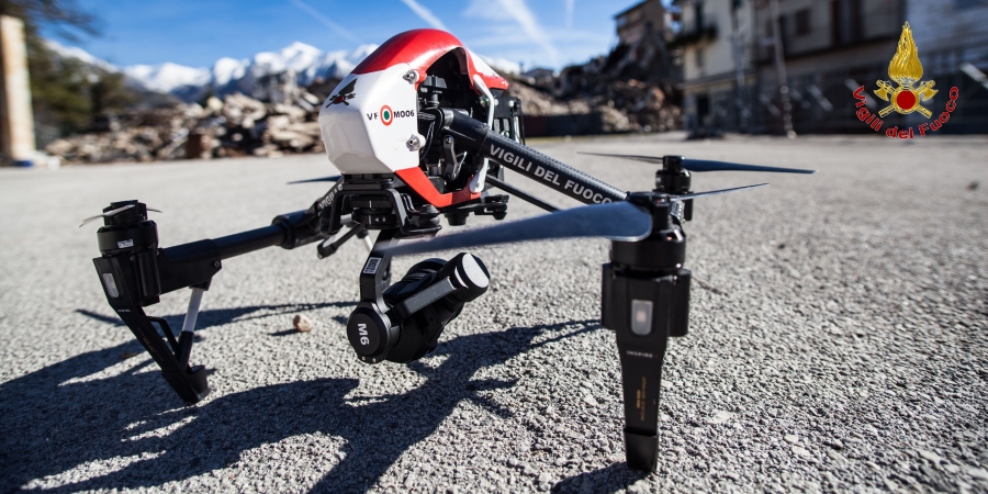 I droni, una importante innovazione tecnologica nelle attività di soccorso dei Vigili del fuoco