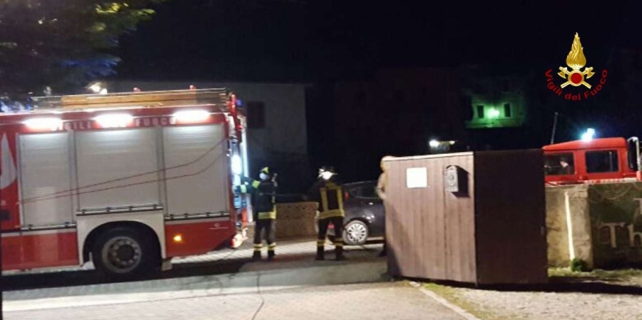 Ancona, incendio in un pubblico locale nel comune di Fabriano