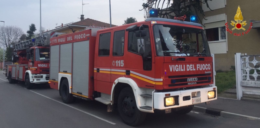 Varese, incendio appartamento nel comune di Gorla Maggiore