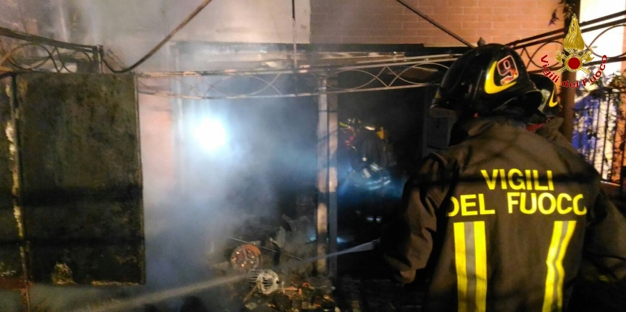 Roma, incendio appartamento in zona Camilluccia