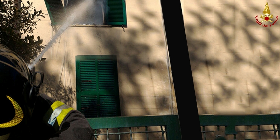 Roma, incendio in un appartamento in zona San Paolo