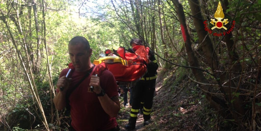 Genova, soccorso operaio ferito nel comune di Lorsica