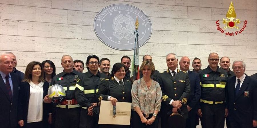 Campobasso, consegnata medaglia di bronzo ai Vigili del Fuoco