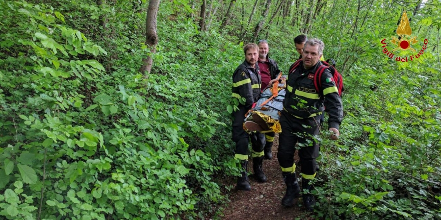 Vicenza, soccorsa una giovane infortunata sul sentiero del "Castello" a Magrè di Schio