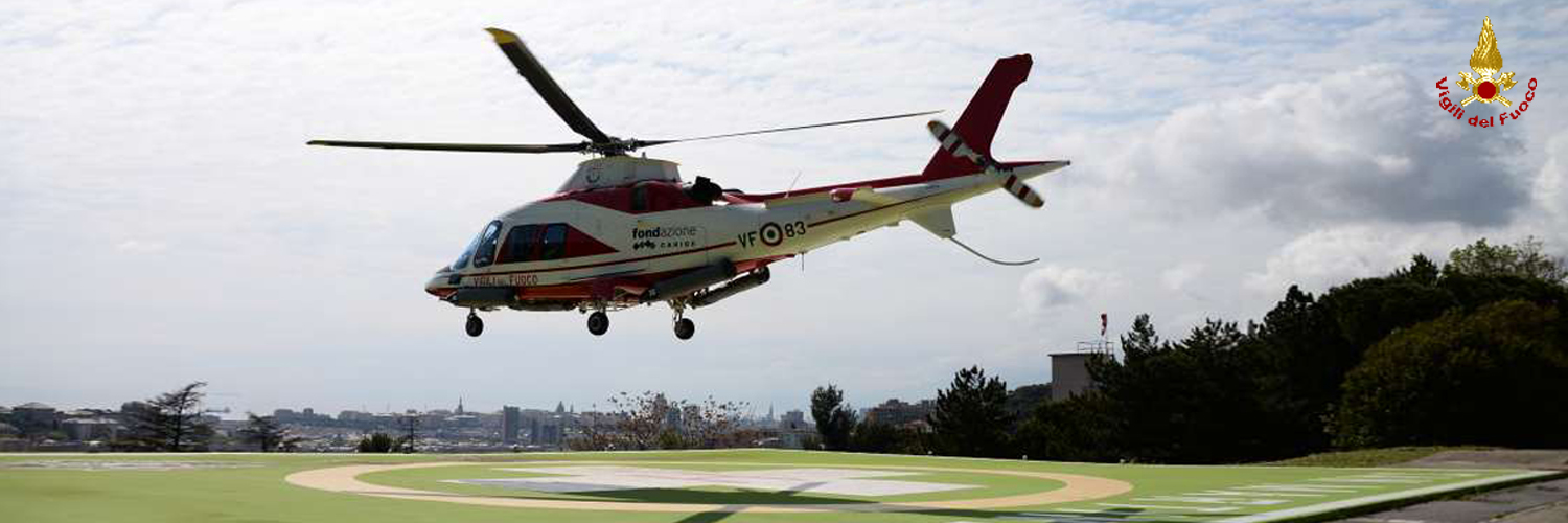 Genova, è operativo l'elicottero VF Drago 83
