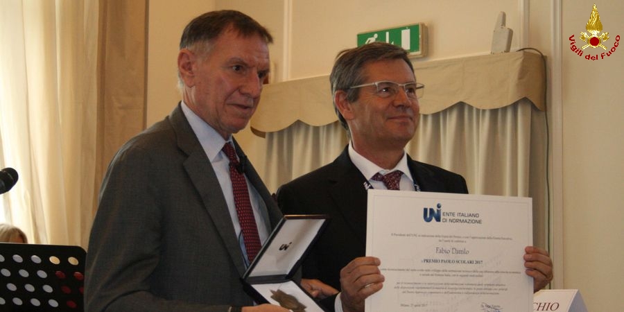 Premio Scolari 2017 al Direttore Interregionale dei Vigili del fuoco del Veneto e Trentino Alto Adige
