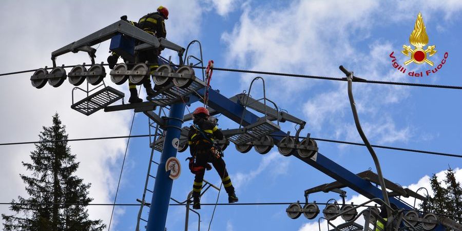 Direzione Regionale Veneto, aggiornamento sulle tecniche da applicare in caso di evacuazione dalle seggiovie