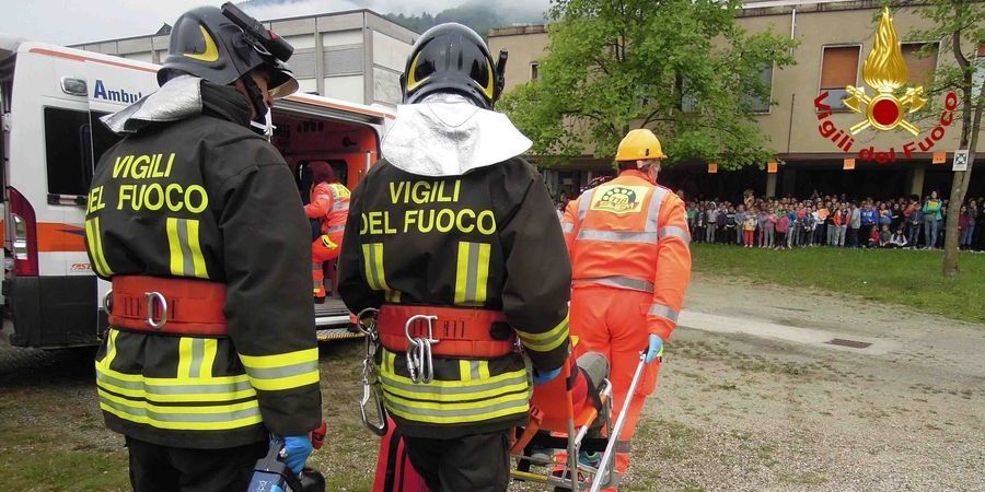 Belluno, esercitazione "scuola sicura" a Pedavena