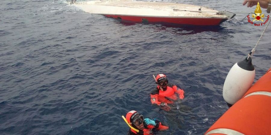 Oristano, intervento del nucleo sommozzatori