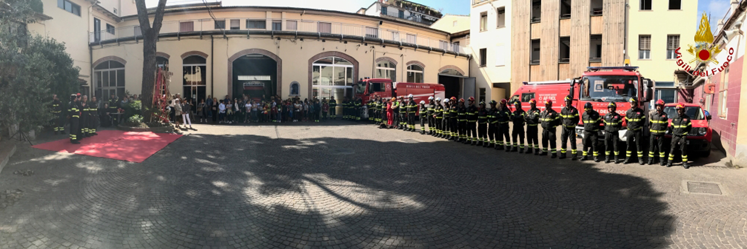 Firenze, il Cardinale Giuseppe Betori in visita pastorale al Comando provinciale dei Vigili del fuoco