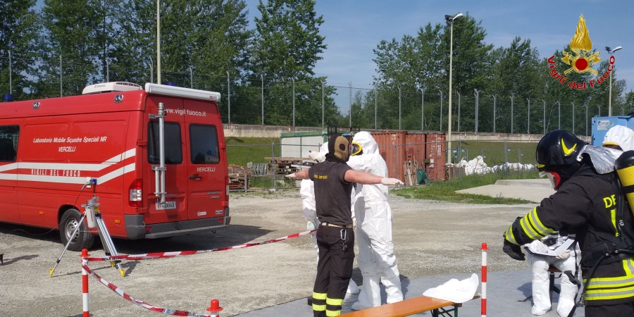 Vercelli, esercitazione annuale piani "Stato emergenza nucleare"