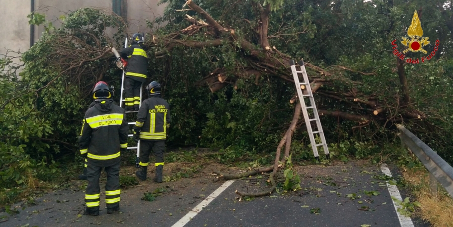 Verona, numerosi interventi a causa del maltempo che ha investito la provincia