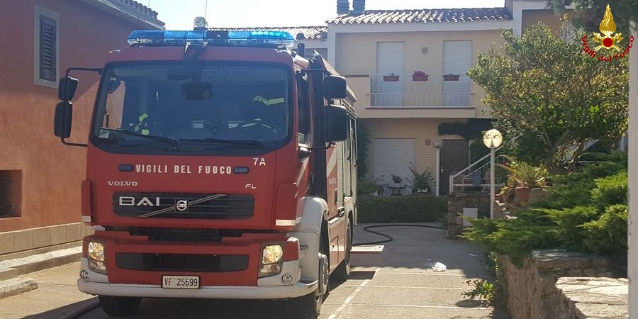 Sassari, incendio in un appartamento a Poltu Quatu