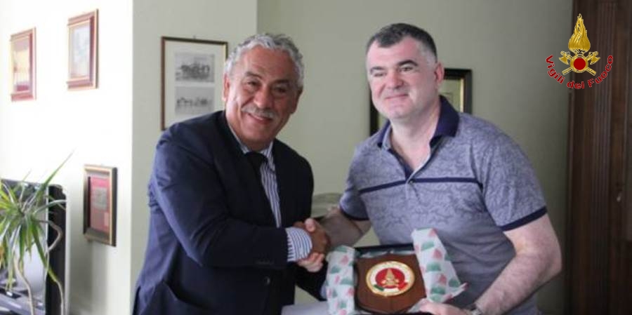 Bari, visita del presidente dei Vigili del fuoco della Slovacchia