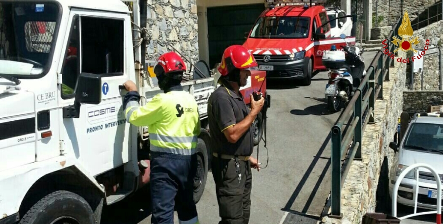 Genova, fuga di gas a Pieve Alta
