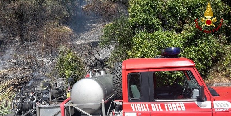 La Spezia, doppio intervento per incendi boschivi