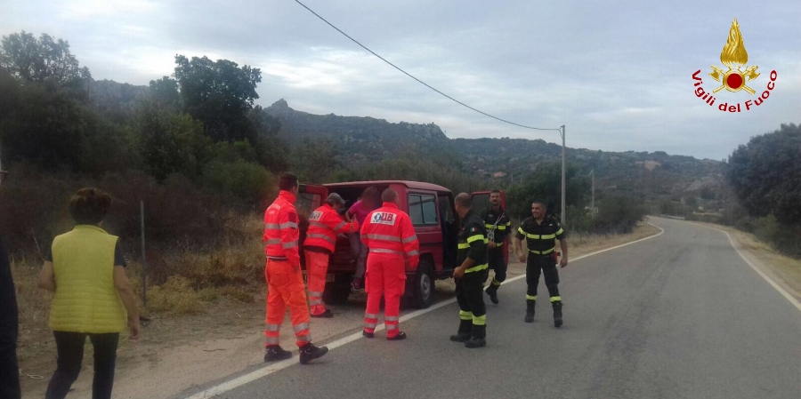 Sassari, soccorsa una famiglia dispersa in località Mamone