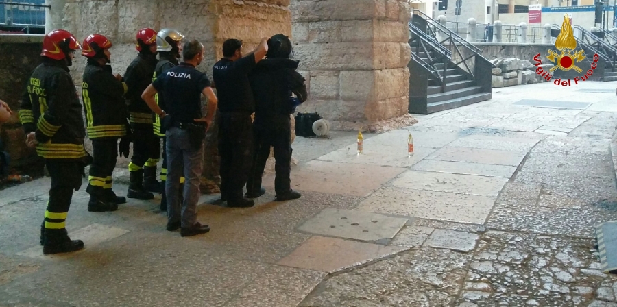 Verona, fatto brillare pacco sospetto nei pressi dell'Arena