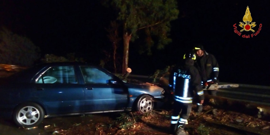 Agrigento, diversi interventi dei Vigili del fuoco a causa di violenti temporali in tutta la provincia