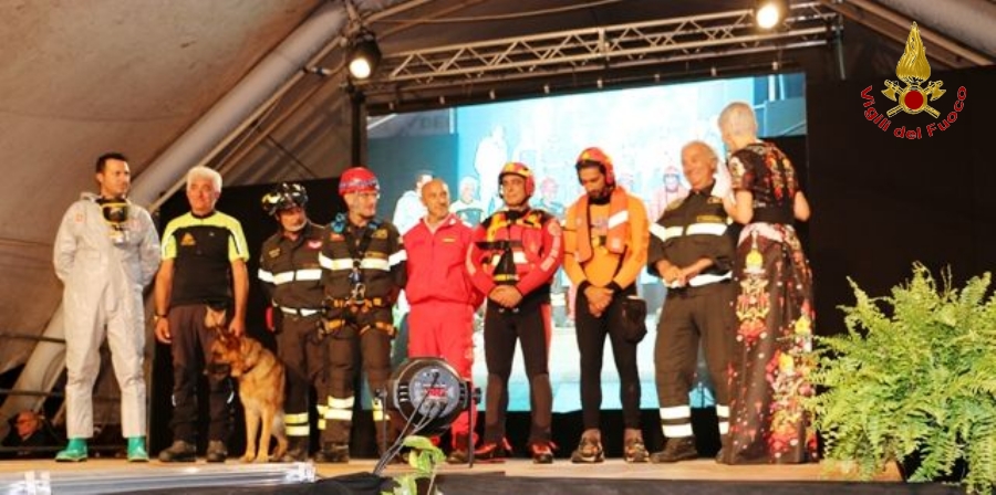 Trapani, i Vigili del fuoco partecipano ad evento televisivo