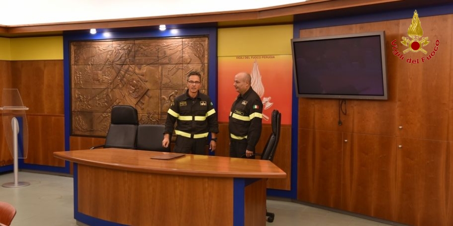 Perugia, passaggio di consegne al vertice del Comando provinciale dei Vigili del fuoco